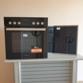 Комплект фурна за вграждане с плот BAUKNECHT Heko Black Tango HI5 EP8VS2 ES, 65 л. , пиролиза