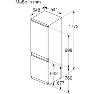 Хладилник за вграждане Bosch KIN86VSE0