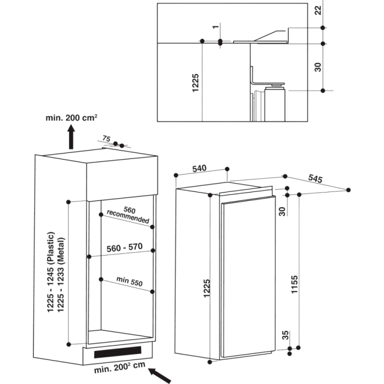Хладилник с вътрешна камера Gorenje RBI 412 EE1