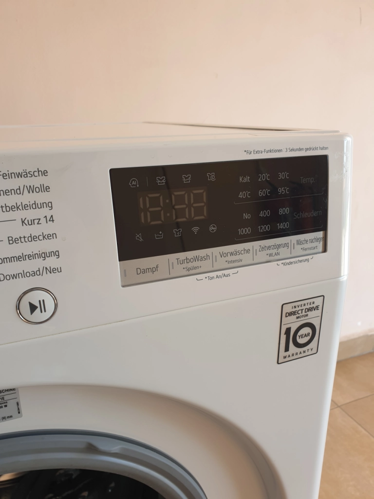 Пералня LG F4WV708P1E, 8 кг, 1400 об./мин.